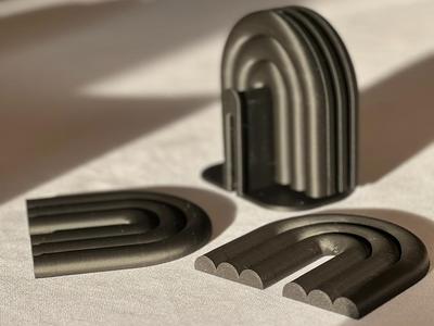 !NEW! design coaster set incl. minimalistic stand