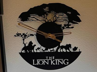 Clock - The King Lion