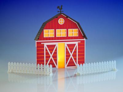 Classic American Barn Tea Light