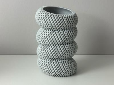 Elliptic Dissonance - Modern Spiral Vase