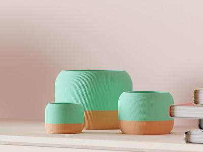 Minimalist Plant Pot. 2 Part Design with Drainage