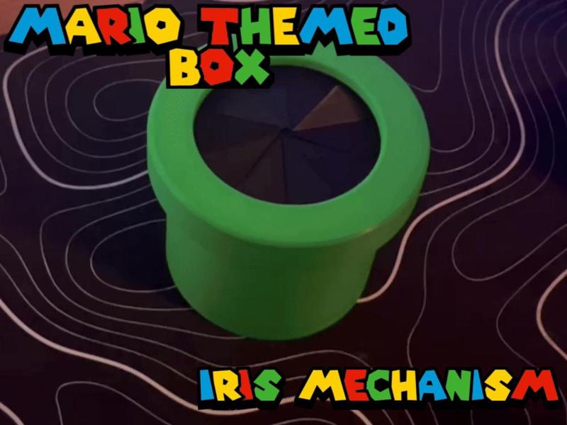 Mario Themed mechanical iris pot