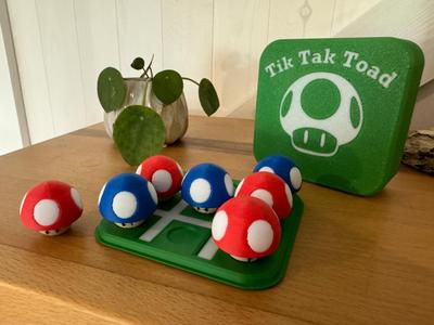 Super Mario Tik Tak Toad Mushroom Travel Box