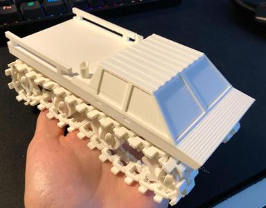 100% 3D Printed Tracked Transport Car TTC