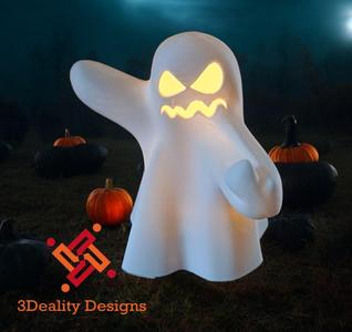 Swearing tea light ghost 