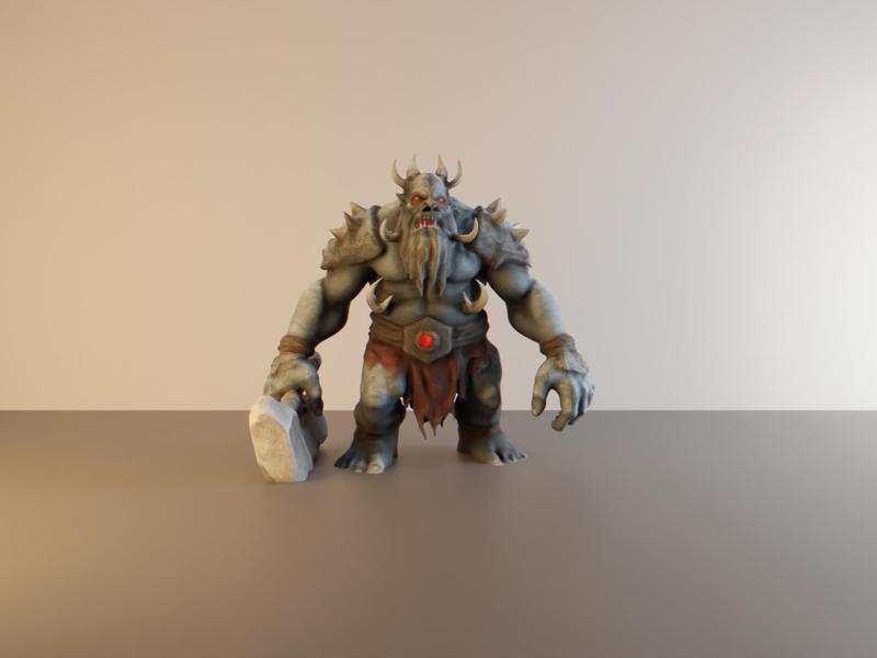 Frost giant monster for DND and tabletop games