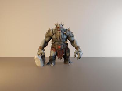 Frost giant monster for DND and tabletop games