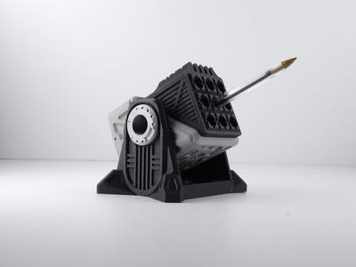 Rocket Pen Launcher Turret - Desk Defense