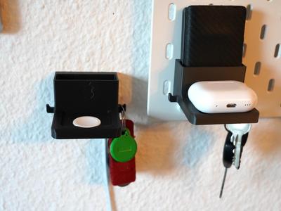 4in1 AirPods & Essentials Holder - Skadis & Wall