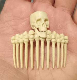 Bones hair comb 002