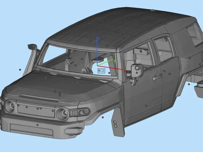 FJ Cruiser 10 Scale RC Printed Body Shell