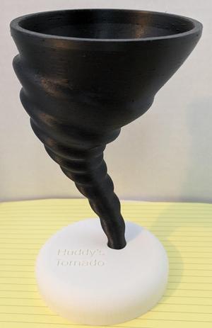 Tornado funnel with base