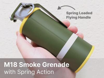 M18 Smoke Grenade with Spring Loaded Flying Handle