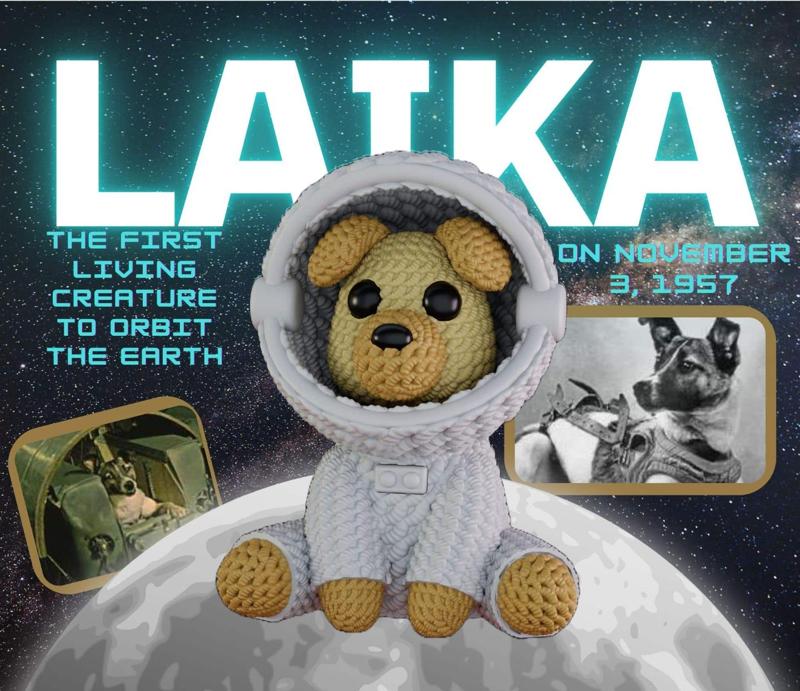 Crochet Laika – The First Dog in Space 