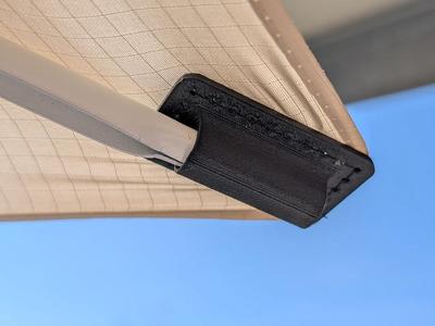 Ikea TVETÖ parasol corner piece fix   