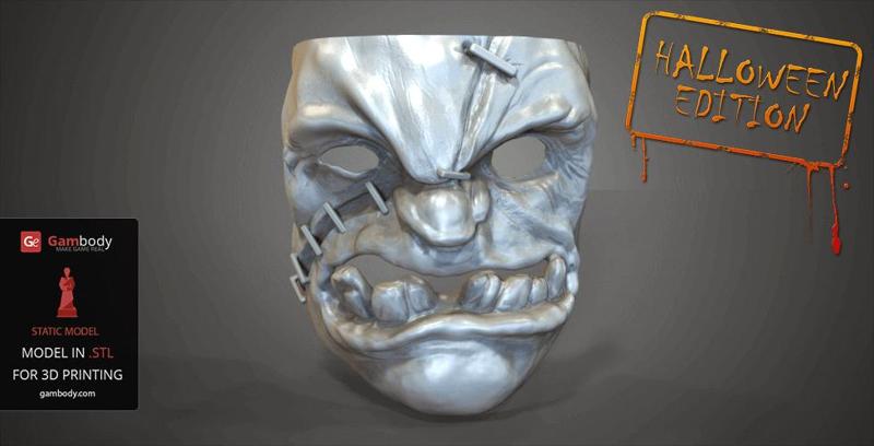 Pudge Mask STL files for 3D Printing | Static Model