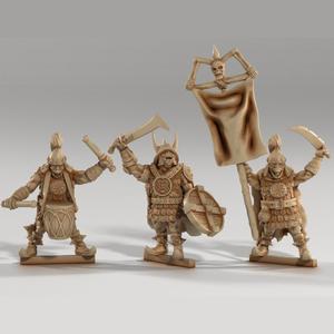 Orc War Command - Drummer, Banner, and Warlord