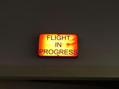 Warning light "Flight in progress"   