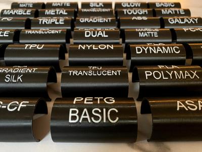1" Dowel Rod Filament Name Tags