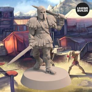Realm of Eros Champion - Pose 2 - 3D printable miniature - STL file