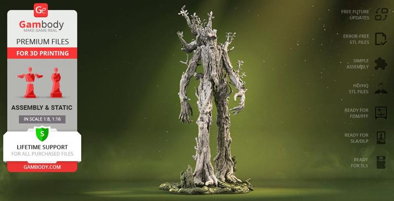 Treebeard STL files for 3D Printing | Assembly Model