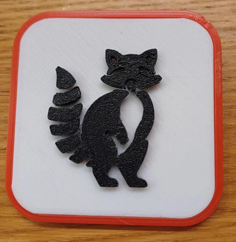 Fridge Magnet - Raccoon   