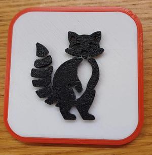 Fridge Magnet - Raccoon   