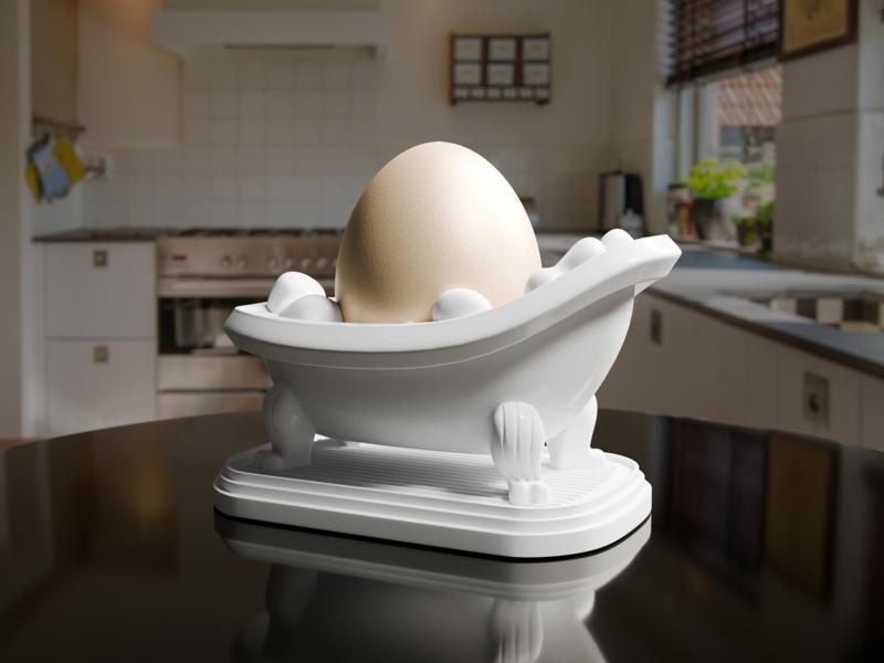 Cozy Eggcuzzi - bath tub egg cup