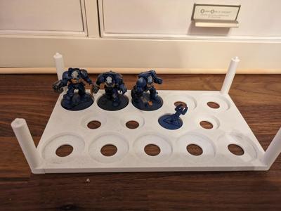 Warhammer tray - 40mm bases, 60mm tall terminators