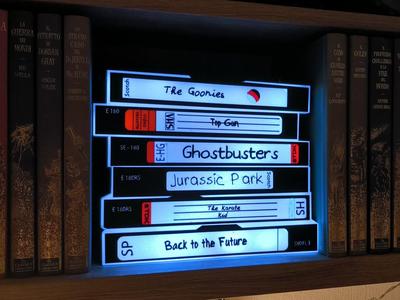 VHS Pile Lightbox - Led lamp