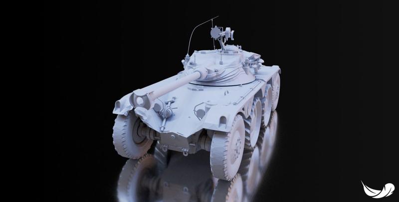 PANHARD-EBR-90 TANK - 1-35 - 1-50 - 1-72