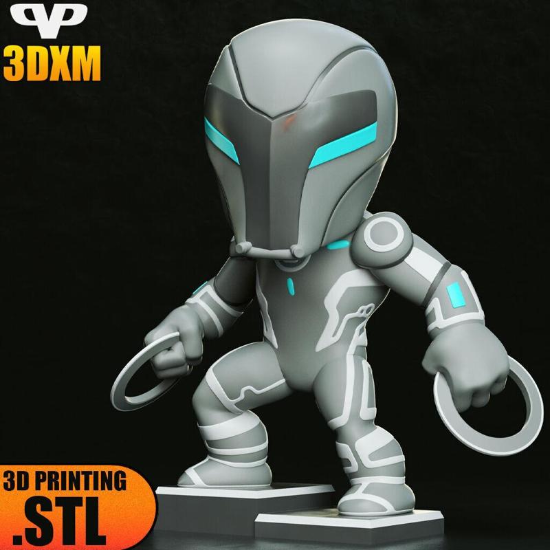 Tron Legacy Chibi STL for 3D Printing 3DXM ChibiSTL