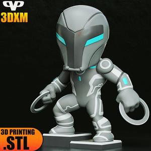Tron Legacy Chibi STL for 3D Printing 3DXM ChibiSTL