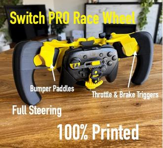 Nintendo Switch PRO Controller Racing Wheel 100% 3D printed   