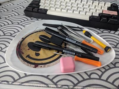Simple tray - less filament remix   