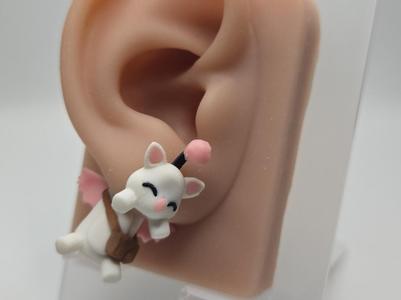 Moogle Earrings – Final Fantasy