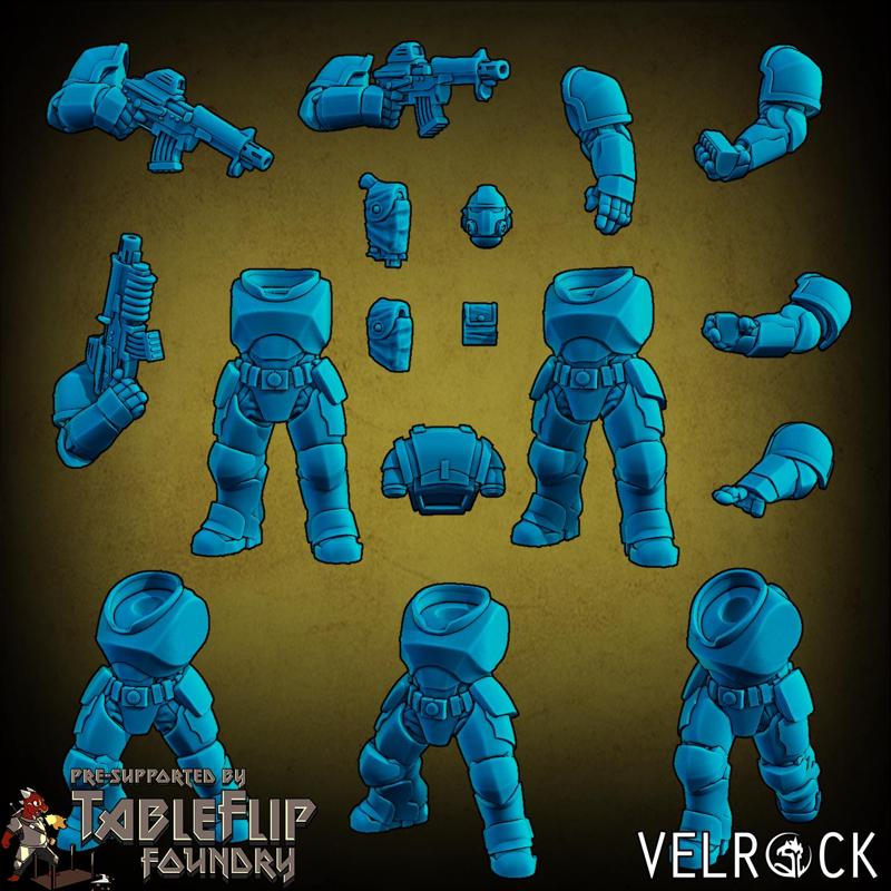 Tempest Marine Squad (PRESUPPORTED)