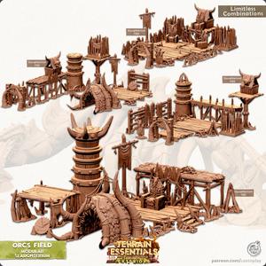Orcs Field Set (Pre-Supported) - Terrain Essentials