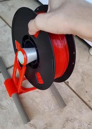 Over-complicated spool holder   
