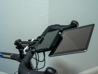 Bike tablet and phone holder