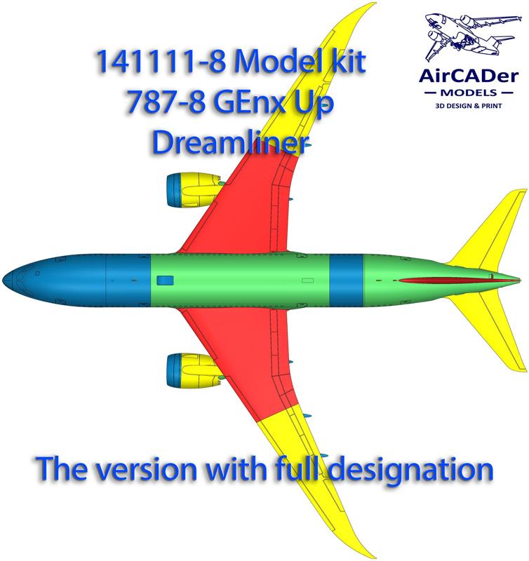 141111-8 Model kit Boeing 787-8 GEnx Up