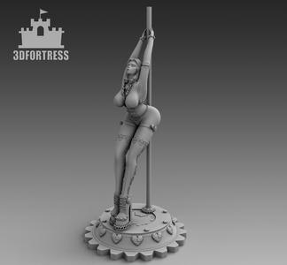 The girl on the pole