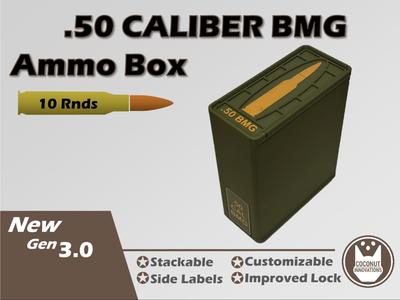 Ammo Storage Box .50 Caliber BMG - 10 Round