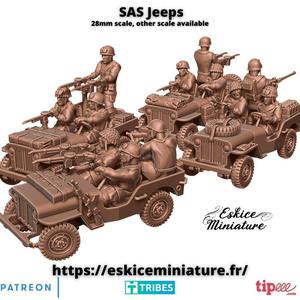 SAS Jeeps - 28mm