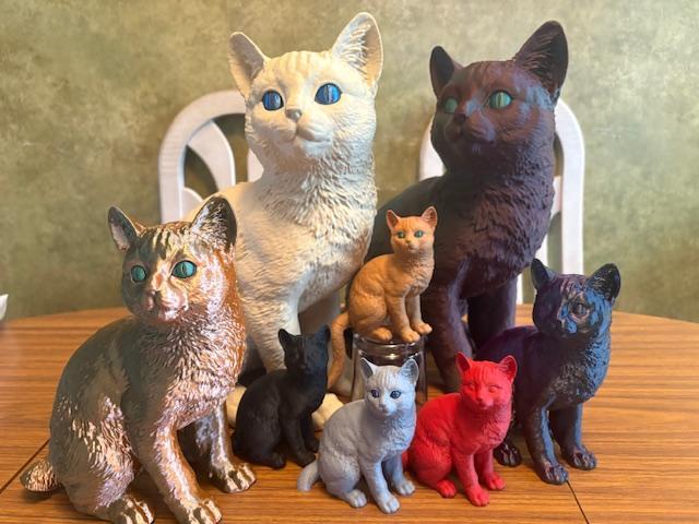 Detailed lifesize cat statue [AMS eyes]