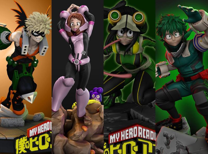 My Hero Academia - Heroes V1 3D Model Collection