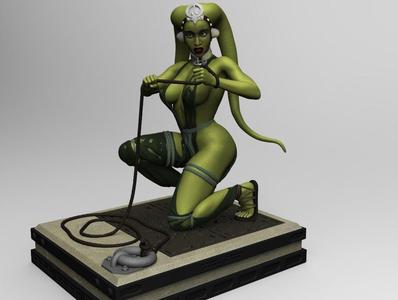 Oola slave crouching
