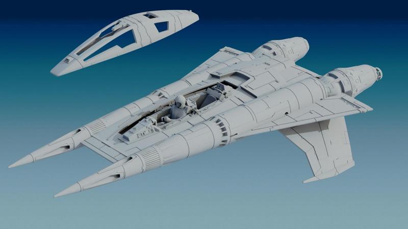 Buck Rogers StarFigther Thunder Fighter STL FILE