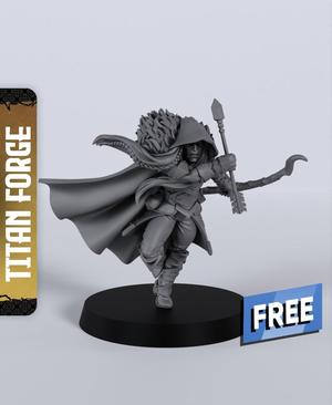 Drow Male Ranger Bow - With Free Dragon  - 5e DnD Inspired for RPG and Wargamers