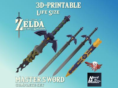 Master Sword - Zelda Tears of the Kingdom - Complete Set -